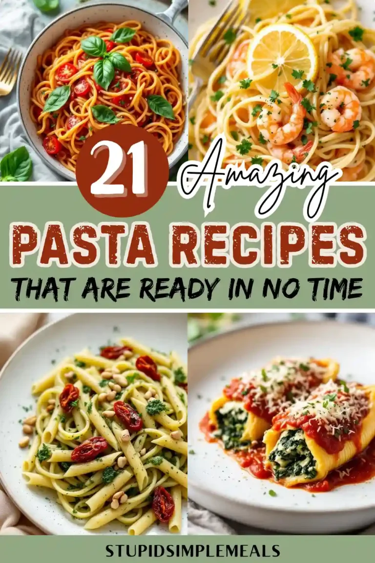21 Easy Pasta Recipes for Effortless Weeknight Dinners