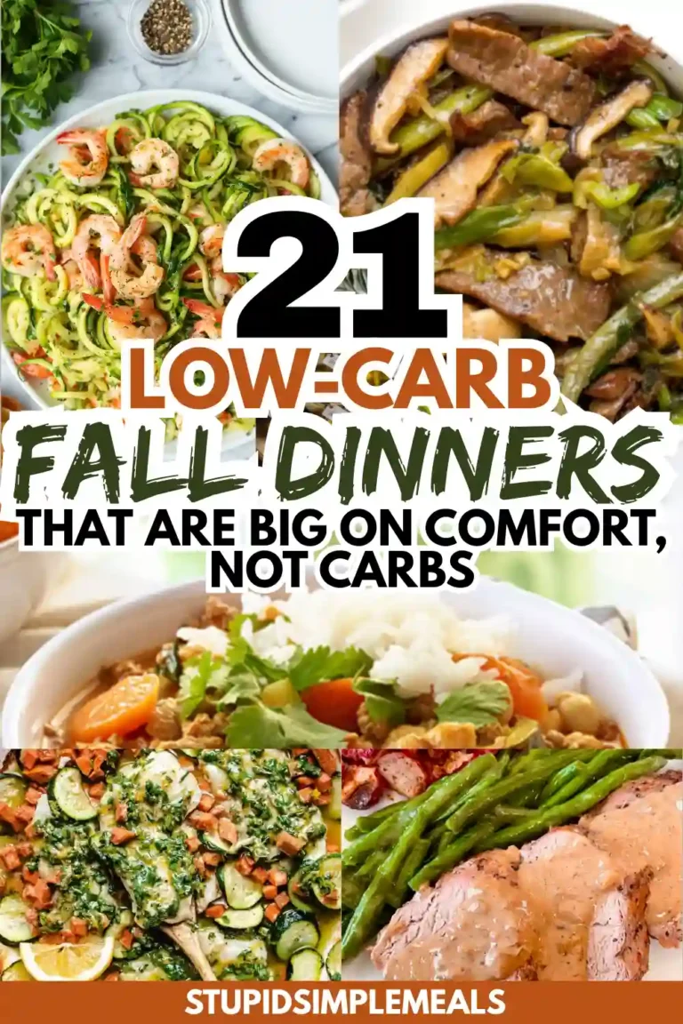 21 Low-Carb Fall Dinners You Can Actually Stick To